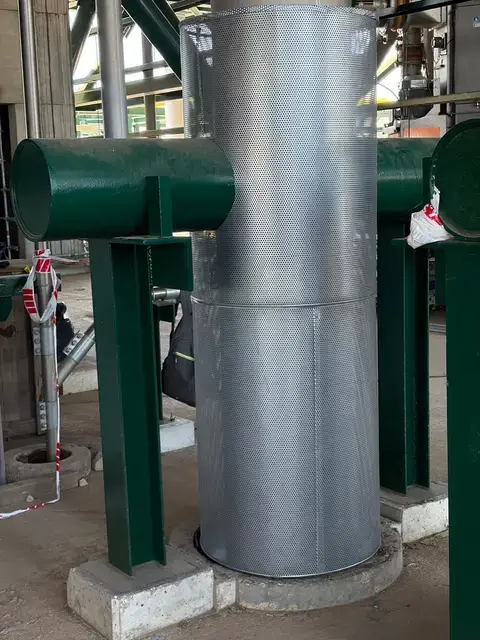 Detalhe técnico de isolamento